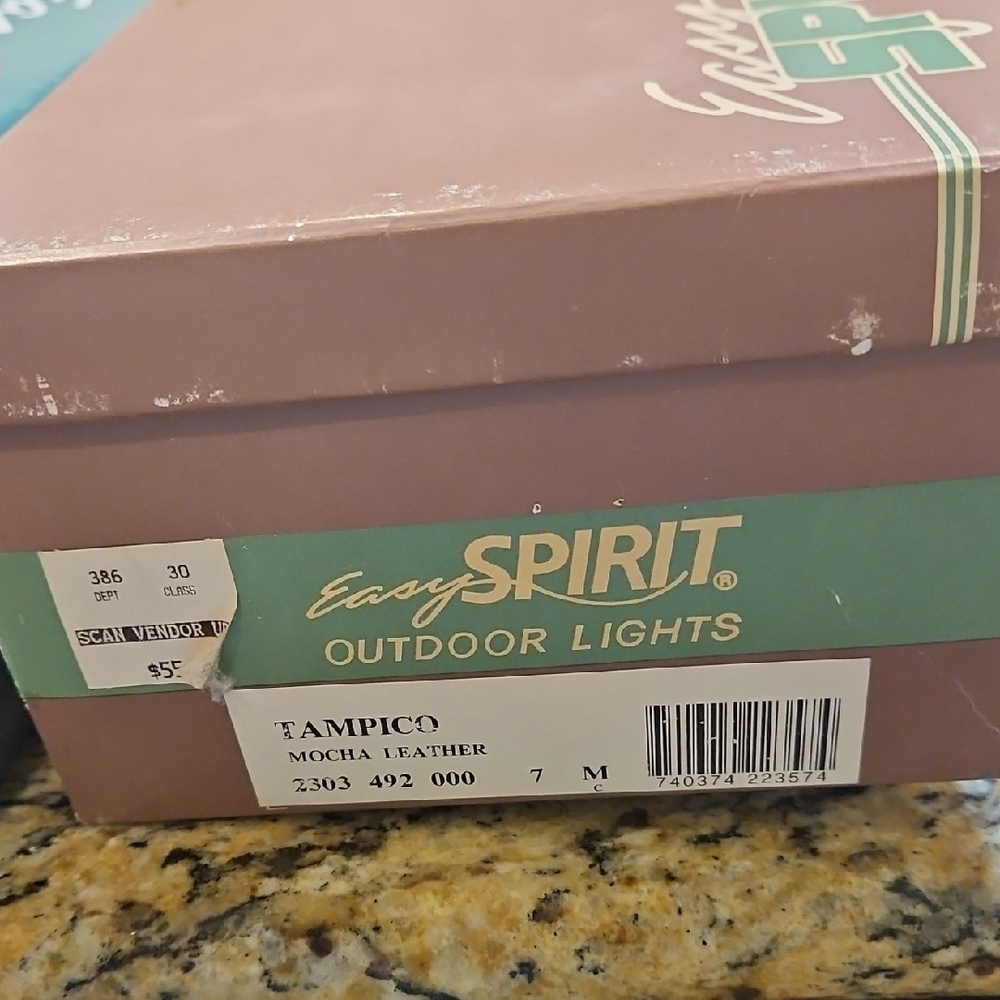 Easy Spirit Outdoor Lights Mocha Leather Footwear With Box